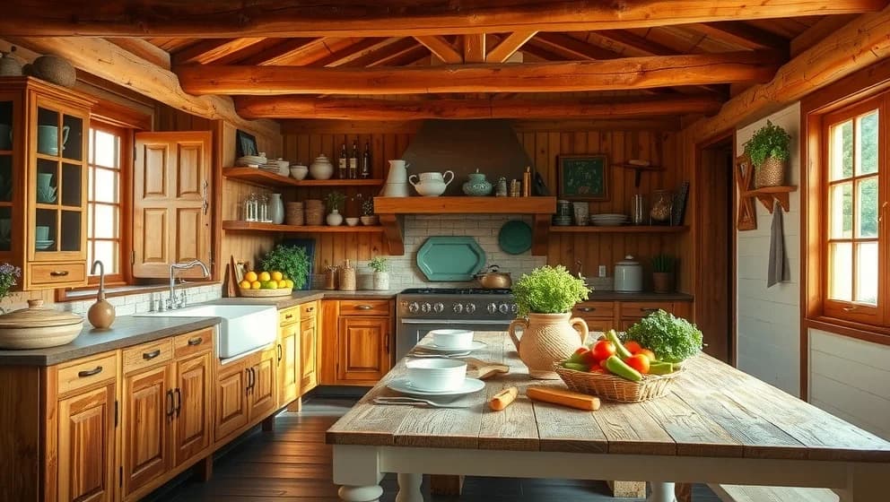 Inspiration köks lantligt design för ditt hem