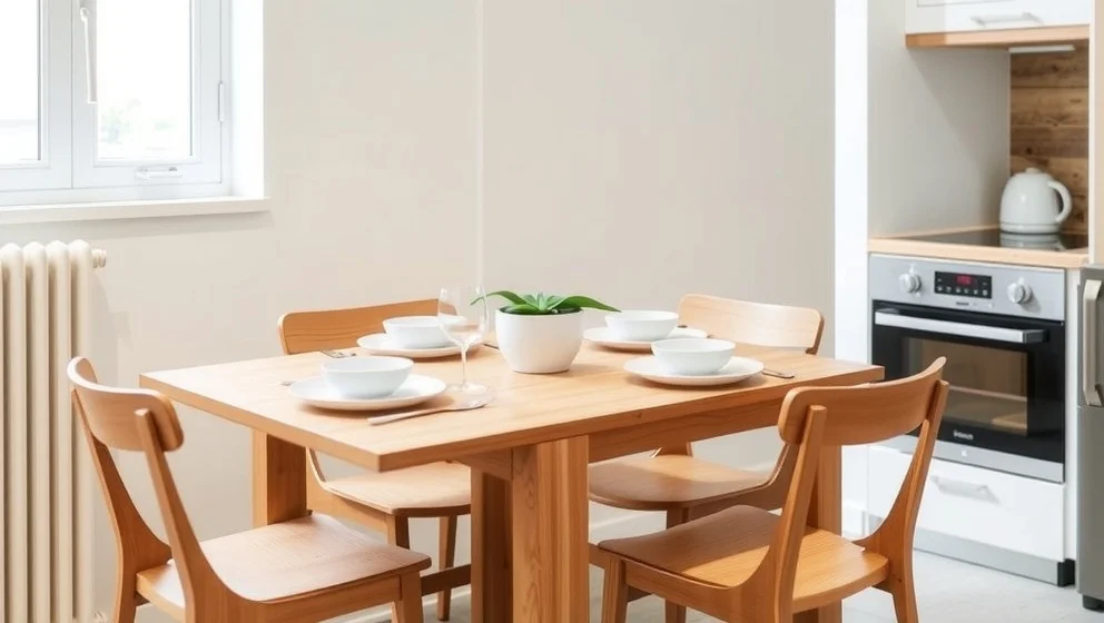 Litet matbord för 4 personer som passar hemmet