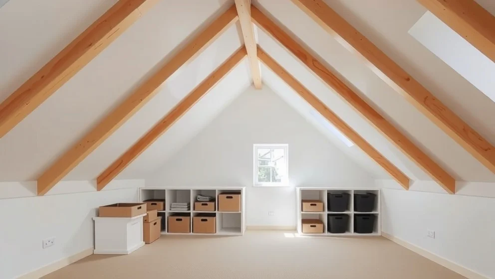 Öppna upp till nock när takarbetet börjar